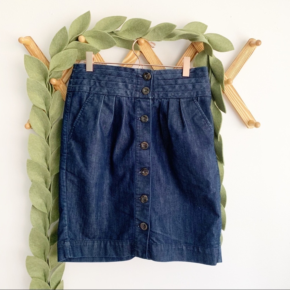 Pilcro and the Letterpress Denim Skirt